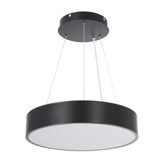 GloboStar® BURTON 61200-P Κρεμαστή Πλαφονιέρα Οροφής LED CCT 67W 7370lm 120° AC 220-240V - Εναλλαγή Φωτισμού μέσω Τηλεχειριστηρίου All In One Ψυχρό 6000k+Φυσικό 4500k+Θερμό 2700k Dimmable Φ40cm - Μαύρ