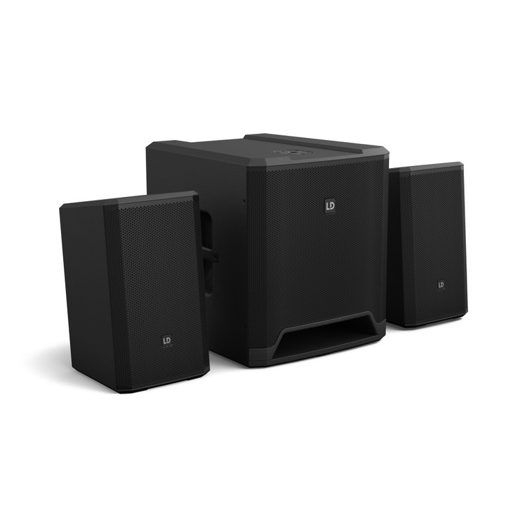 LD Systems DAVE 12 G4X Compact 2.1 powered PA system - LD SYSTEMS