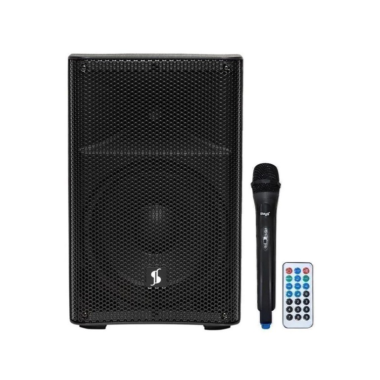 STAGG AS10B Battery Powered Speaker with Wireless Microphone - Stagg