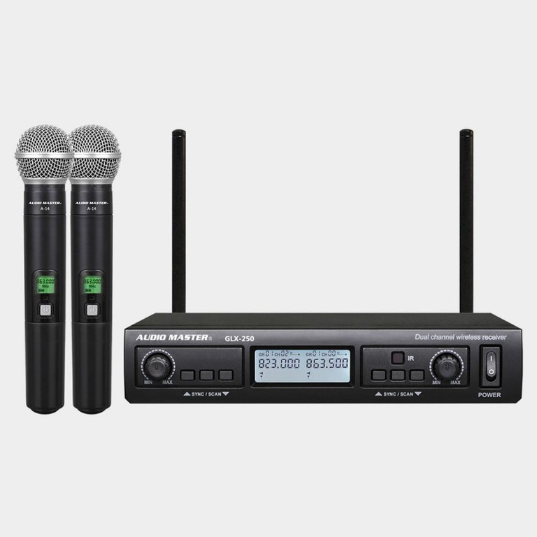 Audio Master Wireless Dynamic Microphone GLX250-HH Handheld for Voice - Audio Master