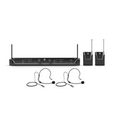 LD Systems U305 BPH 2 Dual - Wireless Microphone System with 2 x Bodypack and 2 x Headset - 584 - 608 MHz - Adam Hall