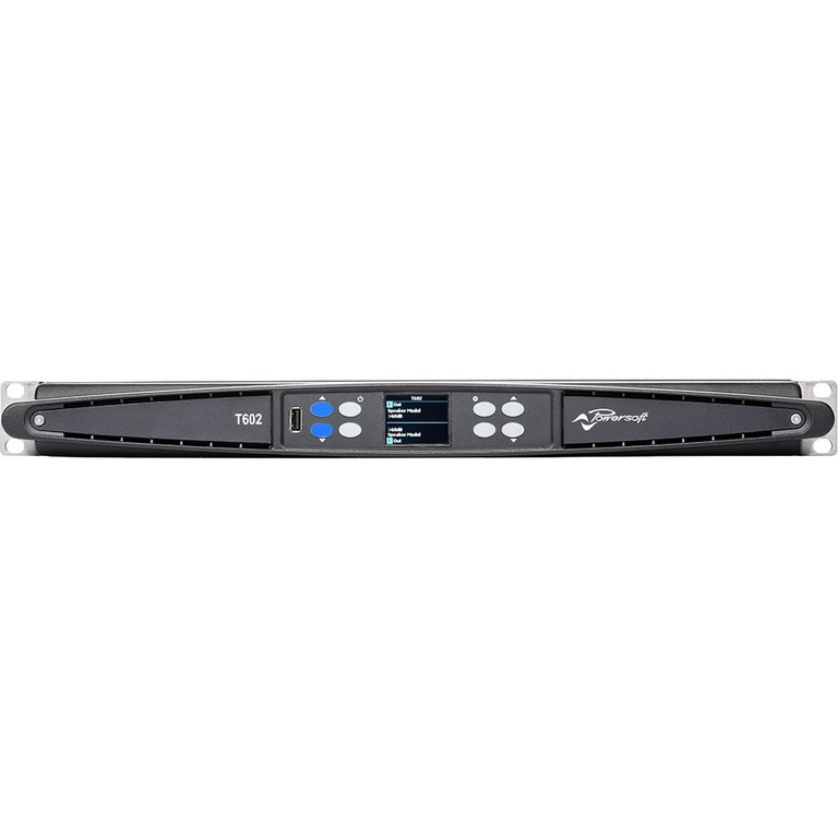 Powersoft T602 DSP+D Power amplifier, with DSP, 2x2500W 4ohm - Powersoft