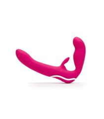 HAPPY RABBIT STRAPLESS STRAP ON RABBIT VIBE PINK-thumb-5