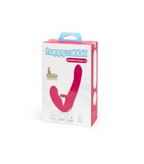 HAPPY RABBIT STRAPLESS STRAP ON RABBIT VIBE PINK-thumb-1