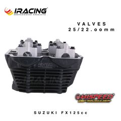 ΚΕΦΑΛΗ SUZUKI FX 125 SUPERHEAD OVERSIZE VALVES 22/25.00mm AIR FLOW RACING-thumb-2