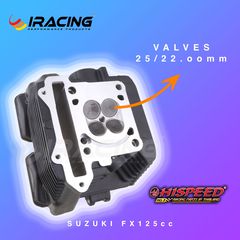 ΚΕΦΑΛΗ SUZUKI FX 125 OVERSIZE VALVES 22/25.00mm RACING