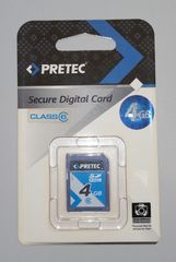 Pretec memorycard SDHC 4GB Class 6