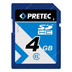Pretec memorycard SDHC 4GB Class 6-thumb-2