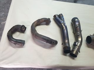 Γυάλισμα Downpipes - Σωλήνων Εξάτμισης Husaberg - Βαφές Κεραμικές Θερμοκρασίας