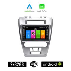 FORD FUSION 2012-2017 Android οθόνη αυτοκίνητου 2GB με GPS WI-FI (ηχοσύστημα αφής 8" ιντσών Apple CarPlay Android Auto Car Play Youtube Playstore MP3 USB Radio Bluetooth Mirrorlink εργοστασιακή,