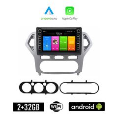 FORD MONDEO (2007 - 2010) Android οθόνη αυτοκίνητου 2GB με GPS WI-FI (ηχοσύστημα αφής 8" ιντσών Apple CarPlay Android Auto Car Play Youtube Playstore MP3 USB Radio Bluetooth Mirrorlink εργοστασια