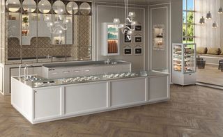 Βιτρίνα Παγωτού 2 Επιπέδων με Γλυκόλη-IFI σε μοντέλα 4, 6, 8, 10, 12, 14, 16, 18, 20 καραπινών.Pozzetti 