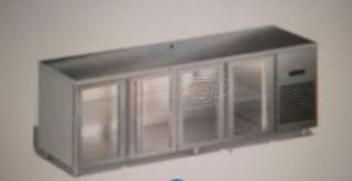 Ψυγείο Σαλατών με 4 πόρτες βιτρίνα, Διατάσεις 235x70x86 cm