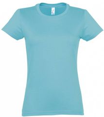 Sol's Imperial Women 11502 Γυναικείο t-shirt Jersey 190gr 100% βαμβάκι ATOLL BLUE-225