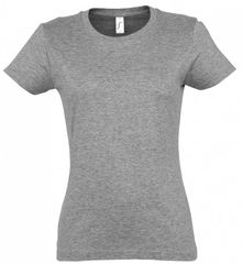 Sol's Imperial Women 11502 Γυναικείο t-shirt Jersey 190gr 100% βαμβάκι GREY MELANGE-350