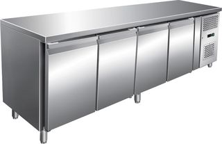 ΠΡΟΣΦΟΡΑ!!! KARAMCO GN4100BT Επαγγελματικό Ψυγείο Πάγκος Κατάψυξης με 4 Πόρτες - 2230x700x850mm
