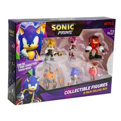 P.M.I. Sonic Collectible Figures 6.5cm - 8 Pack Deluxe Box - Including 2 rare hidden characters (S1) (Random) (SON2070)