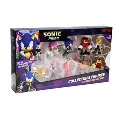 P.M.I. Sonic Collectible Figures 6.5cm - 12 Pack Deluxe Box - including 2 rare hidden characters (S1) (Random) (SON2080)