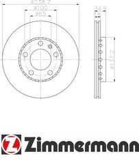 Δισκόπλακα εμπρόσθια 239x18 (ΚΑΙΝΟΥΡΓΙΑ) ,SKODA  ,FABIA 98>14.