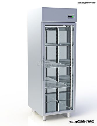 Ψυγεία Βιτρίνες  Θάλαμος συντήρησης μονόπορτος με τζάμι με μηχανή πάνω για 36 x GN 1/1 ή 18 x GN 2/1  Διαστάσεις 72 x 88,5 x 209