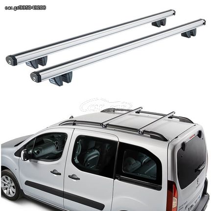 Μπάρες Οροφής Αλουμινίου CRUZ 924-066 Alu Cargo R-148cm Railing System Ασημί 2 Τεμάχια AutoEuro