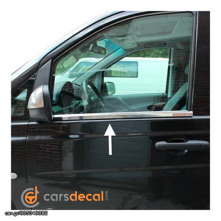 Mercedes Vito W639 Νίκελ Διακοσμητικά Trim Παραθύρων 