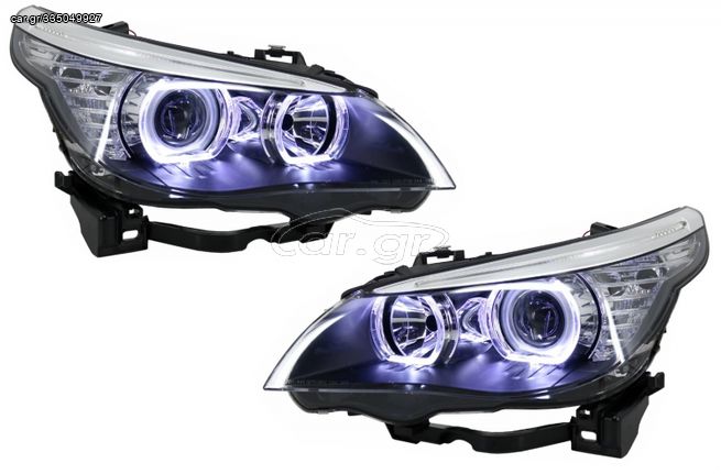 Προβολείς LED Dayline Angel Eyes για BMW Σειρά 5 E60 E61 (2003-2007) LCI Look