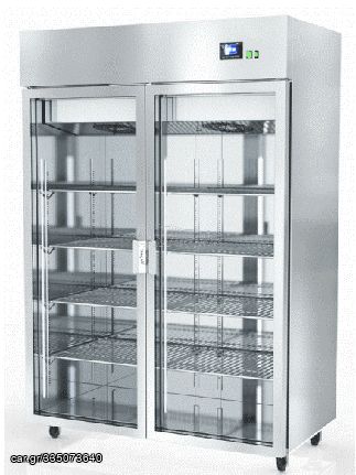 Ψυγείο στόφα ωρίμανσης γιαουρτιών Δίπορτος 72 θέσεων, 60X40 ΔΙΑΣΤΑΣΕΙΣ  157x103,5x195