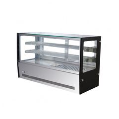 Βιτρίνα ψυχόμενη πανοραμική  επιτραπέζια , με φωτισμό LED , χωρητικότητας 102  - 140 - 190 lt.Διαστάσεις --  *53*73