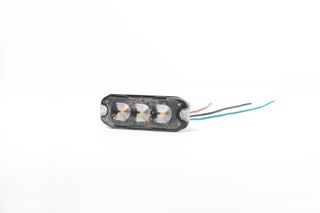 LED Φώτα Οδικής Βοήθειας 12V / 24V Πορτοκαλί Εξωτερικά 3 LED 88mm X 30mm X 7mm FZMAR333