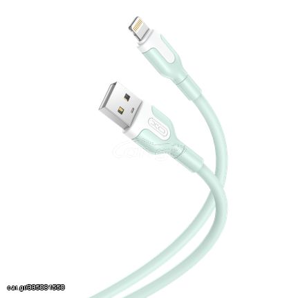 XO NB212 2.1A USB Καλώδιο for Lightning 1m Πράσινο