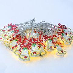 20 Χριστουγεννιάτικα Λαμπάκια LED Μπαταρίας σε Σειρά με Διαφανές Καλώδιο