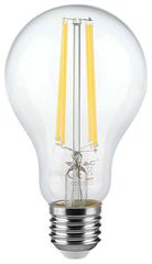 V-TAC Λάμπα LED Filament E27 A60 12W 230V 1521lm 300° IP20 Διάφανο Γυαλί Ζεστό Λευκό 217458