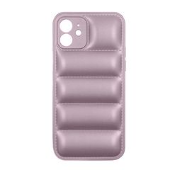 Θήκη για Phone 11 -Puffer Jacket Back Cover Δερματίνης Ροζ Χρυσό με προστασία για κάμερα (oem)