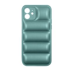 Θήκη για Phone 11 -Puffer Jacket Back Cover Δερματίνης Πράσινο με προστασία για κάμερα (oem)