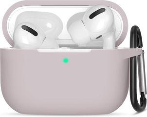 Apple AirPods Pro 2nd Generation (2022)- Protective Silicone Case with Keychain Grey (oem)