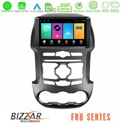 Bizzar FR8 Series FR8 Series Ford Ranger 2012-2016 8Core Android12 2+32GB Navigation Multimedia Tablet 9″