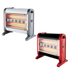 Θερμάστρα χαλαζία 1600 QH-1601-RED Watt με δύο επιλογές ισχύος και ασφάλεια σε περίπτωση πτώσης