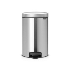 Brabantia 649031 Κάδος με πεντάλ 12L, Matt Steel Fingerprint Proof