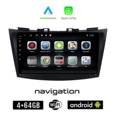 SUZUKI SWIFT (2011 - 2016) Android οθόνη αυτοκίνητου 4GB + 64GB με GPS WI-FI (ηχοσύστημα αφής 9" ιντσών OEM Android Auto Apple Carplay Youtube Playstore MP3 USB Radio Bluetooth Mirrorlink εργοστασιακή