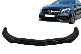 Spoiler προφυλακτήρα για Mercedes A-Class W176 AMG Facelift (2015-2018) Piano Black