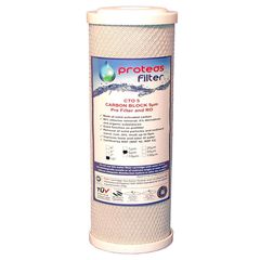 Φίλτρο νερού 10" ενεργού άνθρακα συμπαγές 5μm CTO Proteas EW-032-0103