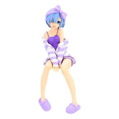 RE ZERO - Rem "Room Wear Purple" - Statue PVC Noodle Stopper 14cm
