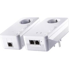 Devolo WLAN Komfort Plus Powerline Διπλού Kit για Ασύρματη Σύνδεση Wi‑Fi 5 με Passthrough Πρίζα και 2 Θύρες Gigabit Ethernet