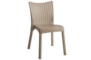 Καρέκλα εξωτερικού χώρου "CONFIDENT" από PP σε καπουτσίνο χρώμα 50x55x83
