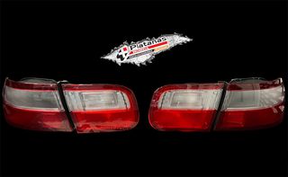 ΣΕΤ ΦΑΝΑΡΙΑ ΠΙΣΩ RED/CLEAR CIVIC 92-95 4DR