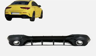 ΠΡΟΣΦΟΡΑ!! Πίσω διαχύτης για Mercedes CLA C118 Coupe Sport Line (2019-up) CLA35  ΕΤΟΙΜΟΠΑΡΑΔΟΤΟ!!