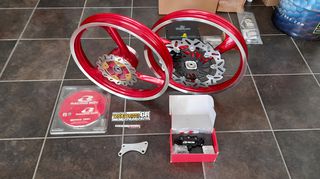 zantes alouminiou gia yamaha z125 & crypton x 135 me diskofreno piso .. vafonte se ola ta xromata YAMAHA Z125 X135-thumb-4