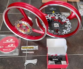 zantes alouminiou gia yamaha z125 & crypton x 135 me diskofreno piso .. vafonte se ola ta xromata YAMAHA Z125 X135-thumb-1
