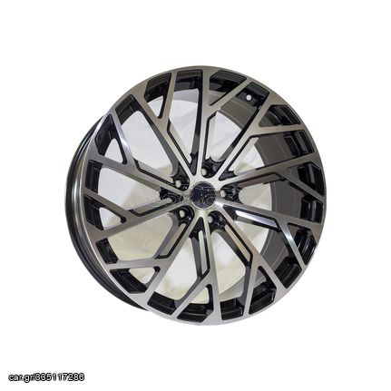 REPLICA ΖΑΝΤΕΣ AUDI 128 19X8.5 ET35 5X112 BLACK MACHINED FACED